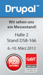 Wir sehen uns auf der CeBIT, Halle 2, Stand D58-166