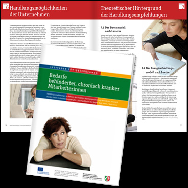 Titel und Innenseiten aus der Broschüre